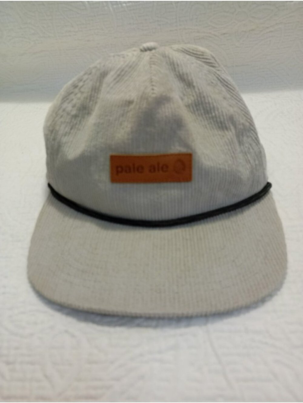 Corduroy Beige Snapback Hat With Pale Ale Patch By Cellarmaker Mens